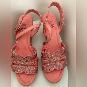 Impo Platform wedge sandals size 10